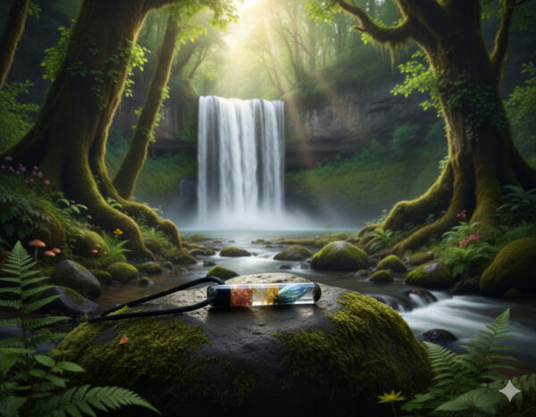 EMF Titanium Quartz Pendant