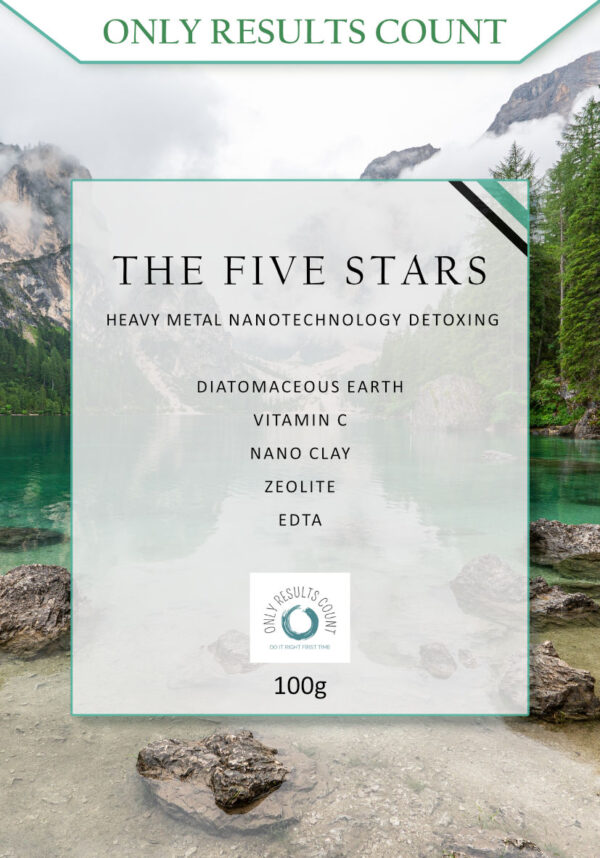 THE FIVE STARS-Heavy Metal + nanotechnology Detoxing chelator 100G