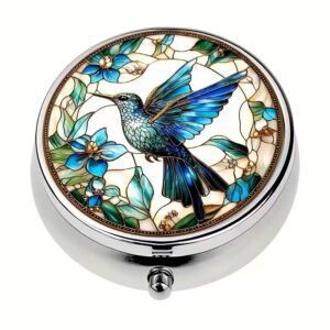 Mini Pill Organizer Humming bird Design