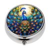 Mini Pill Organizer with Peacock