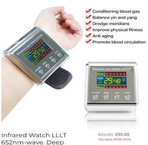 Infrared Watch Hypertension Laser Therapy Watch