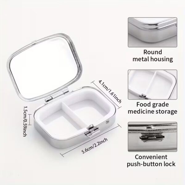 Mini Pill Organizer with Beehive &  Bee Design