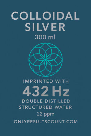Colloidal Silver 300ml- Double Distilled - Structured water 22 ppm