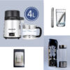 Water Kit - 4L Individual Kit 800 Complete Structured Water (4L Digital Distiller-Vortexer-Hydrogen Flask) Kit
