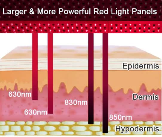 R Red Light Therapy Device for Pain Relief 630/660/850nm Triple Individually selected Frequencies Handheld Torch