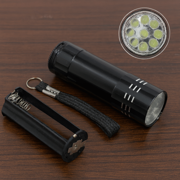 add an attractive, c UV Ultra Violet Backlight 9 LED Flashlight Torch 90mm tall