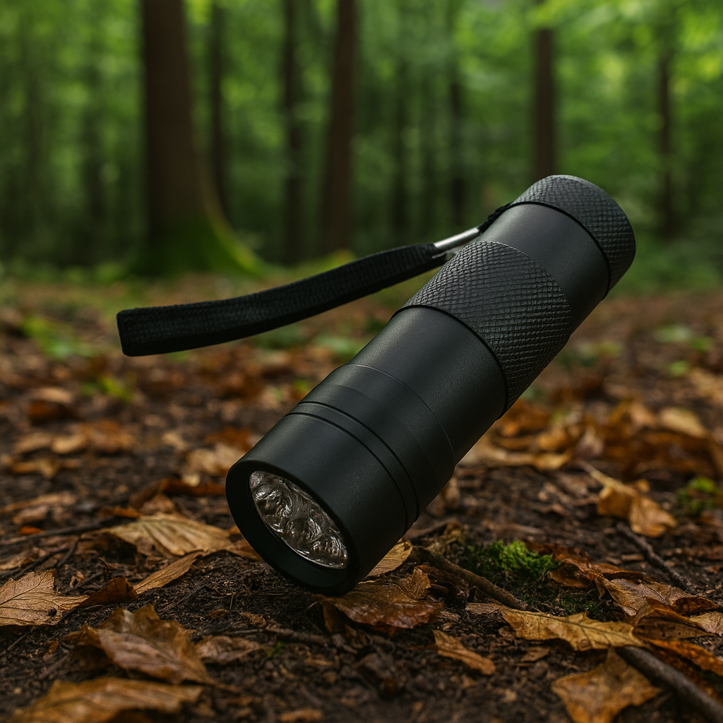 UV Ultra Violet Backlight 9 LED Flashlight Torch 90mm tall