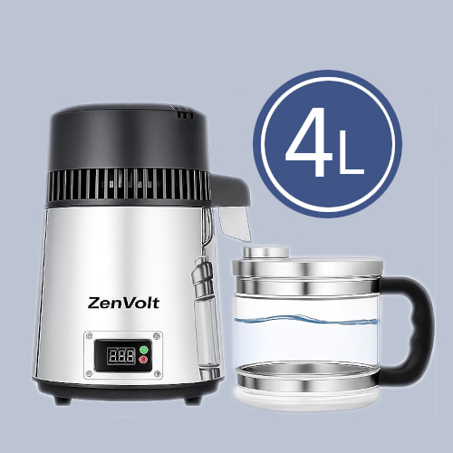 BASIC HOME & FAMILY Structured Water Kit -Distiller,  Hydrogen Kettle, Vortexer and portable flask